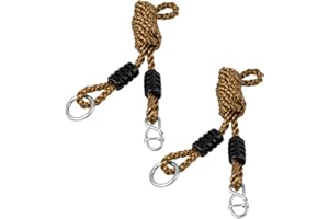 DEANKEJI 2 Pcs Swing Ropes Adjustable 1.8M Extension Rope Swing - Tree Swing Straps - Adjustable Hanging Ropes Suitable for Camping Hammocks, Swings, Holds up to 300kg