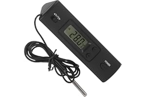 PILIPANE Misuratore di Temperatura Digitale LCD elettronic,misuratore di Temperatura elettronico, sensore sonda termometro con Ampio Display LCD cablato per Frigorifero