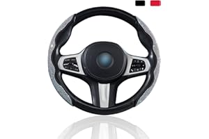 AOTOYOU Lenkradbezug Glitzer Anti Rutsch Lenkrad Abdeckung Universal Lenkradhülle Auto Lenkradschoner für Frauen Schwarz 15 Zoll