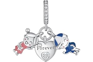 Annmors Charm Abalorios Colgante para Plata Ley 925 Pulsera Collar Mujer