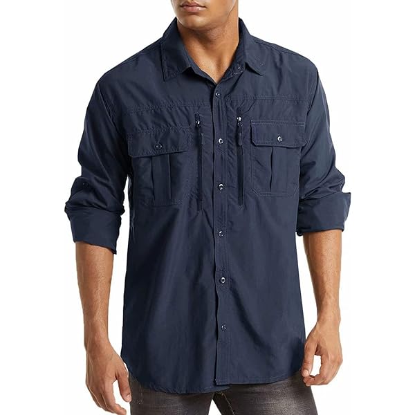 Chemise World Wide Sportsman Homme XXL Bleu, Manches Longues, Pêche, Respirante, Occasion