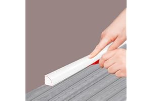 WOLAIYE Modanatura flessibile autoadesiva per piastrelle, in gomma, bianca, 3 metri