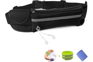 RAINYEAR MAKE LIFE EASIER RAINYEAR Ceinture De Course Etanche Résistant à la Transpiration de Taille Sac Banane Ceinture de Fitness Fanny Ceinture Coureurs pour Hommes Femmes Sports Course Jogging Randonnée Camping(Nior)