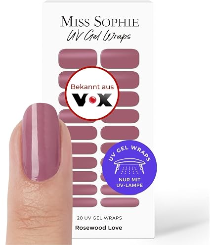 Fairy Nail UV-Gelfolien – 20 Stück, Halb Ausgehärtet & Selbstklebend (Design: Melone)