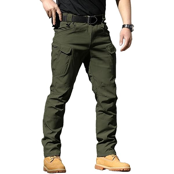 Pantaloni Lavoro Regatta Action Uomo, Multi Tasca, Idrorepellenti, Gamba Lunga +5cm, Verde, Taglia 34 - 3