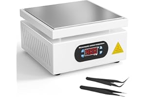 Kidken Elektrische Heizplatte Vorwärmstation 200X200MM Löt-Heizplatte 700W Digital LCD Elektronische Heizplatte Vorwärmstation Heizung 0-400℃ Einstellbar