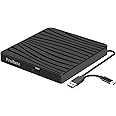 Froibetz CD DVD Drive for Laptop Type-C USB 3.0 CD Player for Laptop DVD CD Burner Reader +/-RW ROM for Laptop/Desktops MacBook Apple OS /Win11/ 10/7/8.1/XP (Black)