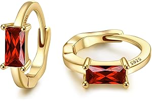 Finrezio 14K Gold Hoop Earrings for Women 925 Sterling Silver Gold Huggie Hoop Earrings Hypoallergenic Small Sleeper Earrings Cartilage Zirconia Gold Earring for Women Girls