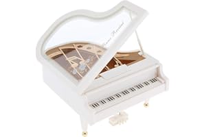 KESOTO Musical Jewelry Box, Classic Retro Piano Design