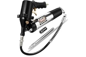 Bravex Air Operated Grease Gun 14oz Automatic Professional Continuous Cycle Pneumatic