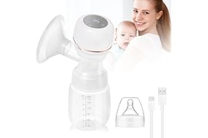 FACAIO Milchpumpe Elektrische, Elektrische Milchpumpe Doppel HD LED Display, BPA-freiLED-Touchscreen, Stillpumpe mit 4 Modi und 9 Stufen, ultra-leise wiederaufladbare Milchpumpe für unterwegs und zu Hause