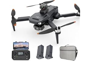 Teeggi KF106 MAX dron z kamerą 4K HD, 360 stopni laserowe omijanie przeszkód, 3-osiowy gimbal, 22 minuty lotu, GPS śledź mnie, inteligentny powrót, profesjonalny quadcopter FPV, 2 baterie