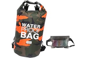 Idefair Sac étanche étanche, Sac de Plage Flottant pour Sac à Dos, Sac Sec léger pour la Plage, la Navigation de Plaisance, pêche, Kayak, Natation, Rafting, Camping 5L 10L 15L 20L 30L