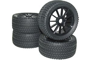 Reely 1:8 Buggy Kompletträder Street 12-Speichen Schwarz 4 St.
