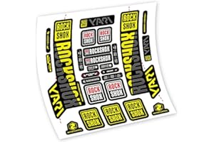 VINILOSBICI Autocollants en vinyle adhésif Rock Shox Yari 2018 Fourche (Brigth Yellow)
