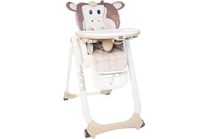 Chicco Polly2Start Krzesełko Dla Dziecka Od Urodzenia do 3 Lat (15 kg), Regulowane Krzesełko z 4 Kołami, Regulowane Oparcie, Kompaktowe po Złożeniu