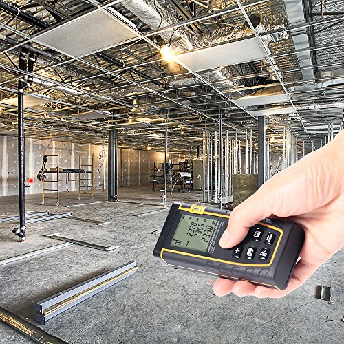 GrandBeing® Tragbare Laser entfernungsmesser , distanzmesser einfach und schnell messen, mit zwei AAA-Batterien, Handschlaufe und Fall tragen - 7
