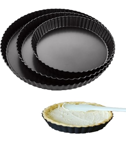 Grandwish 3 Stück Tarteform Mit Hebeboden, 22/26/30 CM