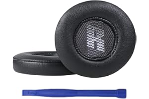 Aiivioll Cuscinetti di ricambio compatibili con JBL Live 400BT Wireless cuffie over-ear padiglioni auricolari Protein pelle PU cuscinetti di riparazione (nero)