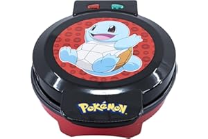 Uncanny Brands Pokémon Squirtle Waffle Maker - Squirtle Waffeln zu Hause zubereiten - Lustiges Küchengerät - Antihaftbeschichtung, kompakt und leicht zu reinigen