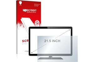 upscreen 21.5" Protection d’écran pour Ordinateur tout-en-un avec 21,5 pouces (54.6 cm) [477 x 268 mm, 16:9] – Transparent, Anti-Trace