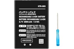 FLSTOR Batterie de Rechange pour New 3DS, 2000 mAh, KTR-003, avec Tournevis