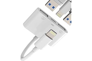 WASRUYI Adattatore per Lightning USB(3in1)per iPhone14 pro OTG 3.0 trasferire dati per Apple MFi Certified ricarica cavo chiavetta tastiera mouse USB-A lettore schede fotocamera memoria per iPad caricatore 3