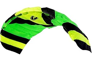 Wolkenstürmer® Paraflex Sport - Cometa 2L, 2.3, Verde, con Manillar, 2 x 20 m, para Adolescentes y Adultos