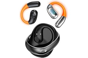 MTOXW AI Auriculares Traductor de Idiomas, Auriculares de Traducción 3 en 1 en tiempo real En 135 idiomas con APP, Audífonos Bluetooth con ganchos para la oreja con luz LED para viajes y negocios