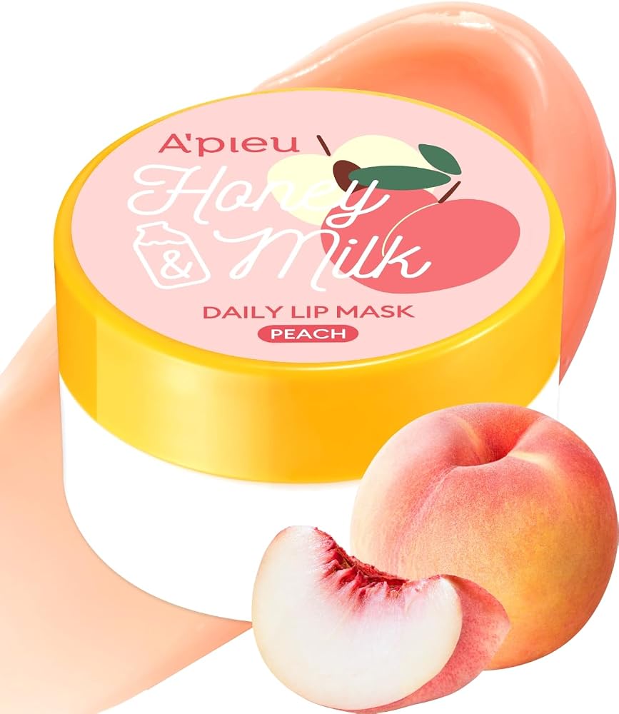 MISSHA Bal ve Süt Özlü Besleyici Nemlendirici Dudak Maskesi A'PIEU Honey ve Milk Daily Lip Mask, Peach