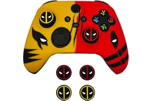 ElitePlay Dpool vs Wolve - Funda de silicona antideslizante para mando de Xbox con 2 juegos de empuñaduras para el pulgar