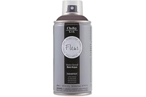 FLEUR DESIGNER'S PAINT FLEUR Spray Vernice Chalk Paint, Extra Opaco, all' Acqua senza Odore, MultiSuperficie, 300 ml F15 Chocolate Blush, Effetto Gesso, Shabby Chic Vintage, per Mobili, per Interno - Esterno
