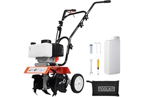KayEsampra 52CC Cultivator Garden Petrol, Lightweight 2-Stroke Ground Hoe, Garden Tiller, Motor Hoe Petrol Small with Strong Motor, Easy to Start and Use, Garden Hoe Petrol Motor Hoe