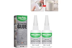 HEYZEIBO Mächtiger Universalkleber, 2024 Multifunctional Welding Adhesive, High-Strength Oil Adhesive, Powerful Universal Adhesive, Super Glue for Welding, High-Strength Oil-Based Adhesive(2PCS)