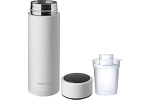 Nuby - RapidCool™ - Prepara la pappa perfetta per neonati in soli 2 minuti - Con distributore di polvere di latte e coperchio digitale - Bianco - 0+ mesi