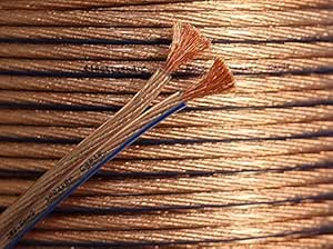 electrosmart 25m Quality 2 x 2.5mm Loud Speaker Cable - Multi-Strand 444 25 Amp (2x 222 Strand) - Outside Dimensions of Cable: 7.5mm x 3.6mm