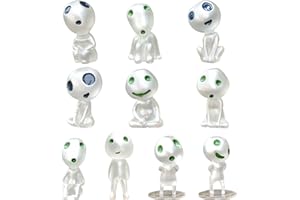 wopin 10 Pezzi diversi Figurine di Elfi degli Alberi Luminosi(Altezza 2,7~4 Cm), principessa mononoke bambola,Utilizzato per Decorazioni Interne Ed Esterne di Casa e Giardino