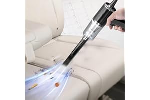 Zeiayuas Aspirateur À Main Aspirateur sans Fil de Voiture Mini Aspirateur de Bureau Portable Petit Aspirateur de Voiture Puissant avec Aspirateur USB Portable Offres Flash du Jour (A-Noir)