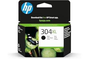 HP 304XL N9K08AE, Negro, Cartucho de Tinta de Alta Capacidad Original, compatible con impresoras de inyección de tinta HP DeskJet 2620, 2630, 3720, 3730, 3750, 3760, HP Envy 5010, 5020, 5030