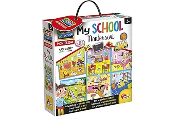 Liscianigiochi Italy, Jouer Apprender Montessori Mon École-Jeu educatif préscolaire pour enfants a partir de 3 ans-EX85637, EX85637, moyen