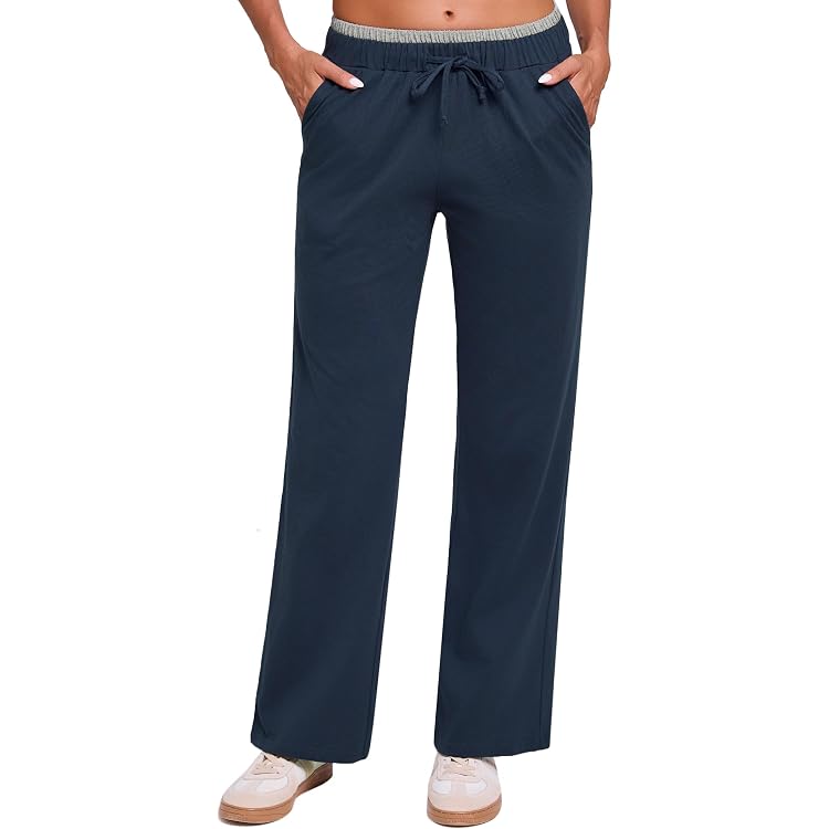 Pantalon Jogging Femme Jambe Large Hiver 2025 - En Polaire Chaude - Taille Élastique Avec Cordon - Confortable Et Chaud