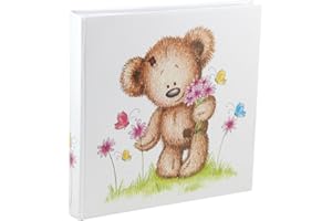 IDEAL TREND Cat & Bears Fotoalbum 30x30 cm 100 weiße Seiten Baby Kinder Foto Album Fotobuch: Farbe: Schmetterling