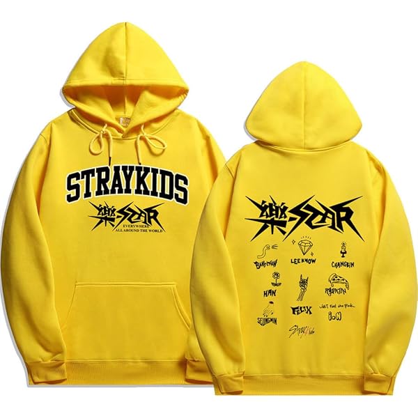 KASENFASHION Felpa Con Cappuccio Stray Kids ATE Y2K E-girl - 9