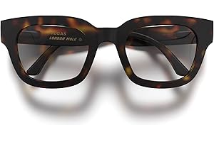 LONDON MOLE® Vegas fashion glasses | Zero's with clear lenses | Cool oversized square/rectangular/trapezoidal shaped frames | Men’s Women’s Unisex | Spring hinges