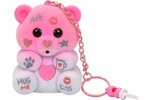 O-Kinee Orsetto Rosa Che Registra, Registrabile Giocattoli Interattivi Adatto a Bambini dai 3 Anni in su, Peluche Parlante con Ciuccio e Portachiavi