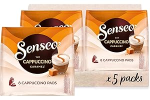 ‎SENSEO Senseo Pads Cappuccino Caramel, 5 x 8 Getränke, 40 Kaffeepads
