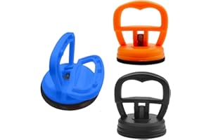 DGOSPSTIME Voiture Ventouse Débosselage Kit,Ventouse Carrosserie,Extracteur Bosses Voiture,Débosselage et de Réparation de Voiture,pour Poignée de Fenêtre Porte Levage D'objets Mobiles Portables 3 Pièces