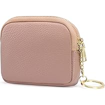 Portamonete In Pelle Da Donna, Piccolo Portafoglio Con Cerniera E Portachiavi Black 92458448