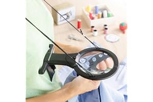 InnovaGoods® Loupe mains libres avec lumière LED Zooled, élargit la vision de manière pratique et confortable, avec un design de loupe et de lumière LED, idéal pour lire, coudre et autres activités.