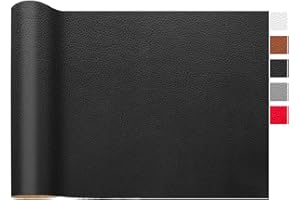 LOMUG Tessuti Ecopelle al Metro 40 x 150CM Impermeabile in Finta Pelle Tessuto in Pelle Testurizzata Riparazione Crepe in Pelle Tappezzeria in Tessuto in Similpelle per Sedili Auto Divano